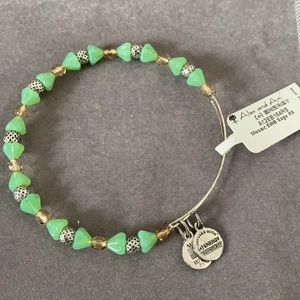 New Alex & Ani Mosaic Souk Sage Wrap Bangle Rare